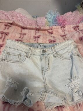Target Light Blue Distressed Denim Kids Shorts